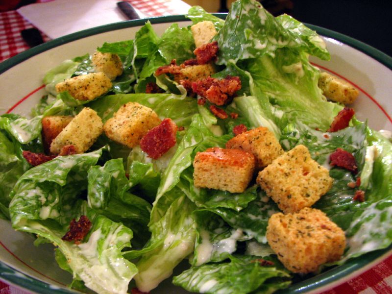 Caesar Salad with Croutons and Parmesan Cheese